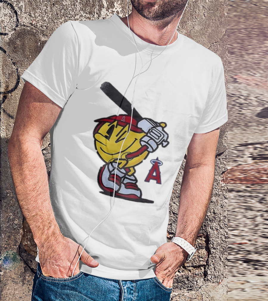 Los Angeles Angels Pacman Baseball T-Shirt