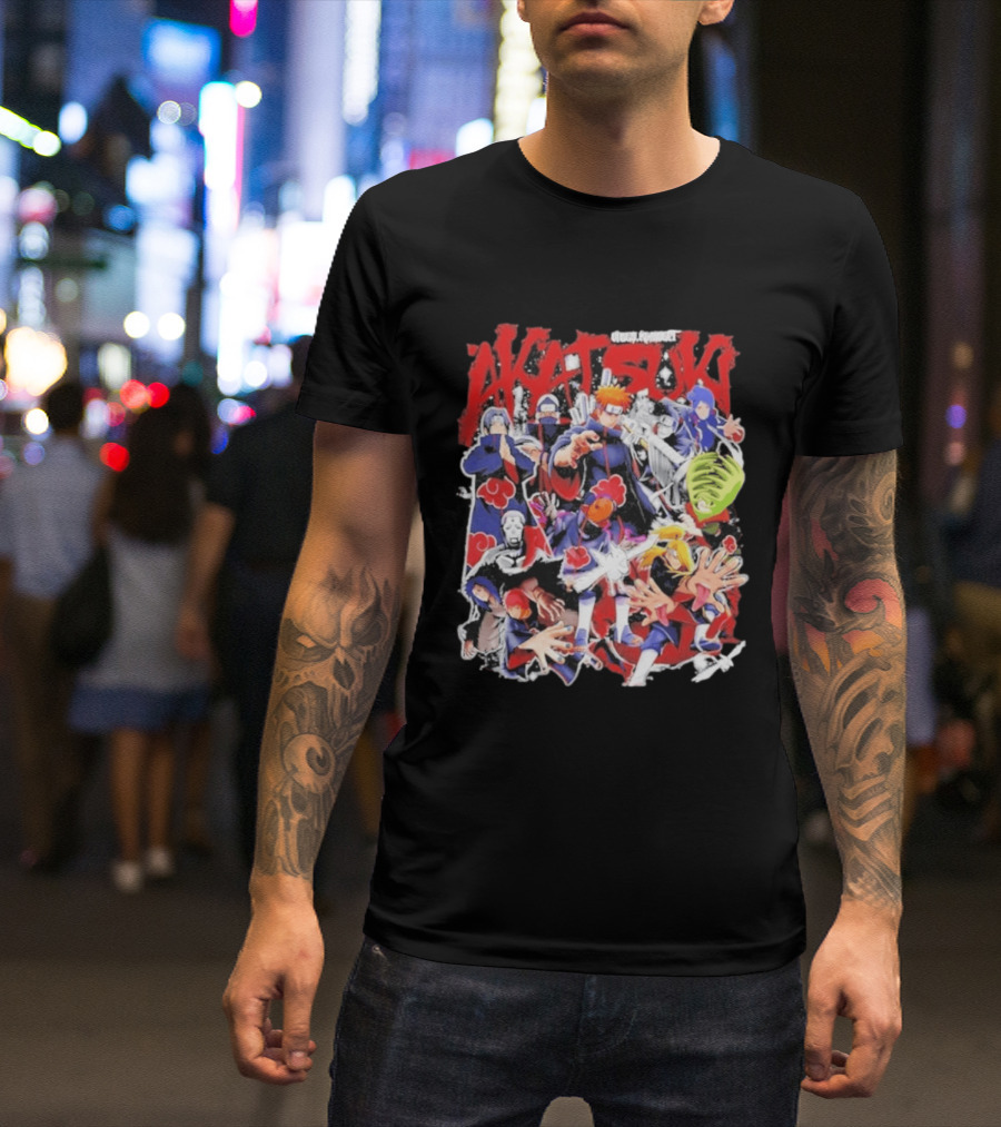 Akatsuki Vibes Konnect Naruto Anime Pain Characters Animation T-Shirt