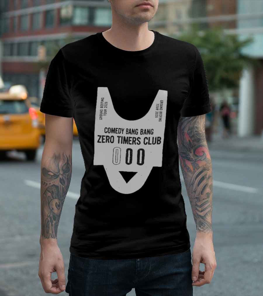 Comedy Bang Bang Zero Timers Club Ground Beefing Tour 2026 T-Shirt
