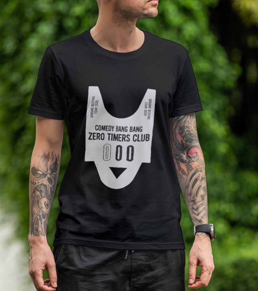 Comedy Bang Bang Zero Timers Club Ground Beefing Tour 2026 T-Shirt