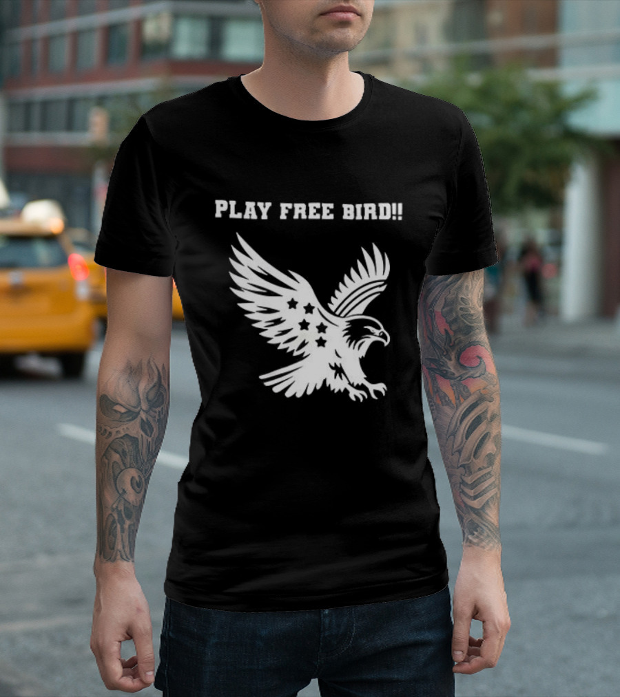 Play Free Bird Eagle Skynyrd Supremacist T-Shirt