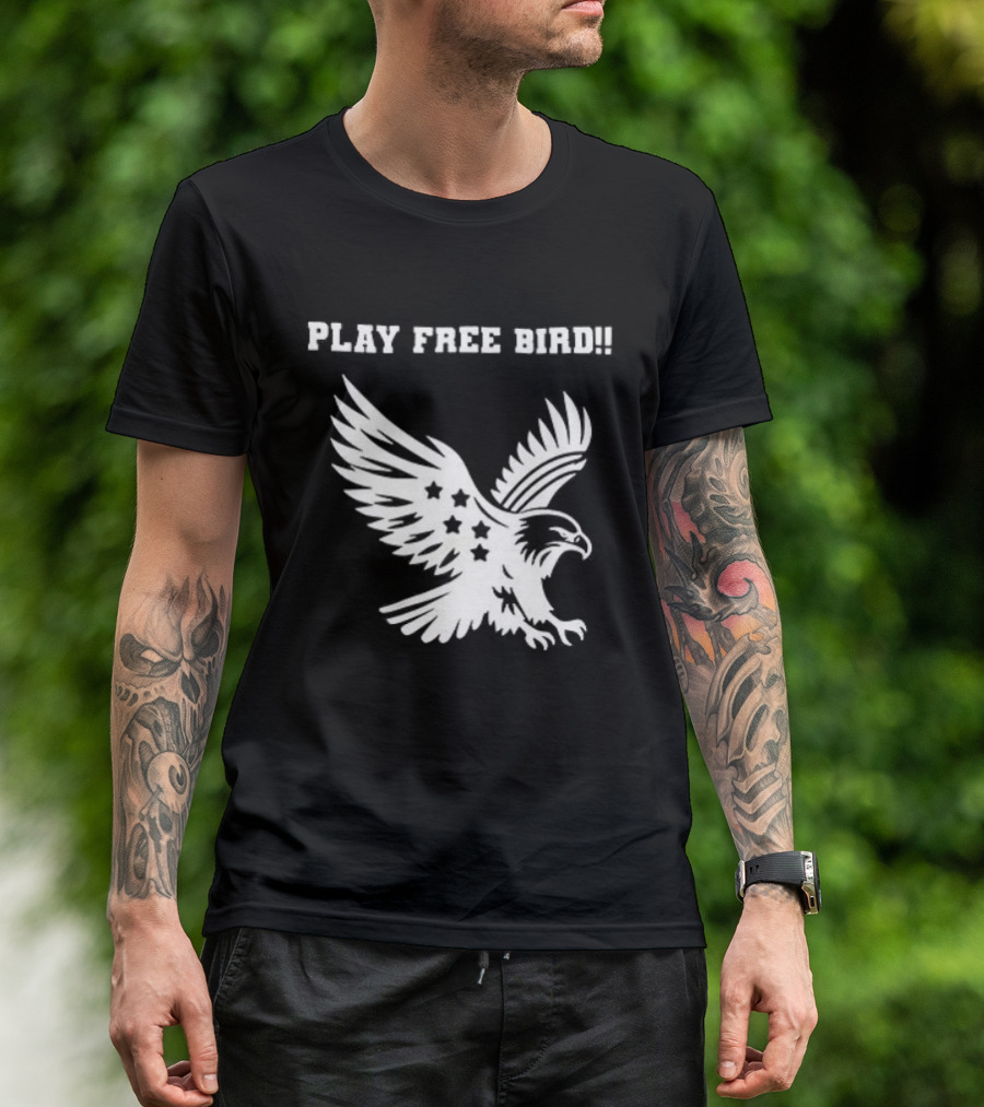 Play Free Bird Eagle Skynyrd Supremacist T-Shirt