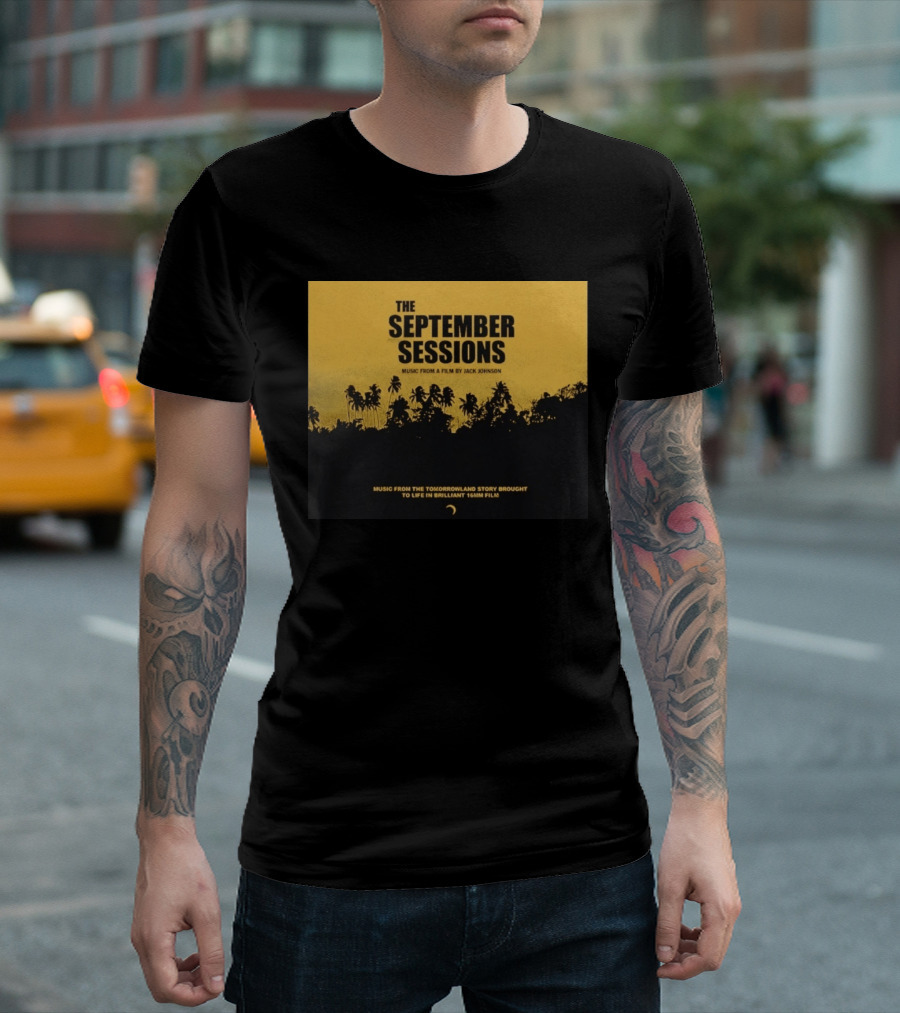 The September Sessions Music From A Film By Jack Johnson Tomorrowland Story 16mm Film T-Shirt