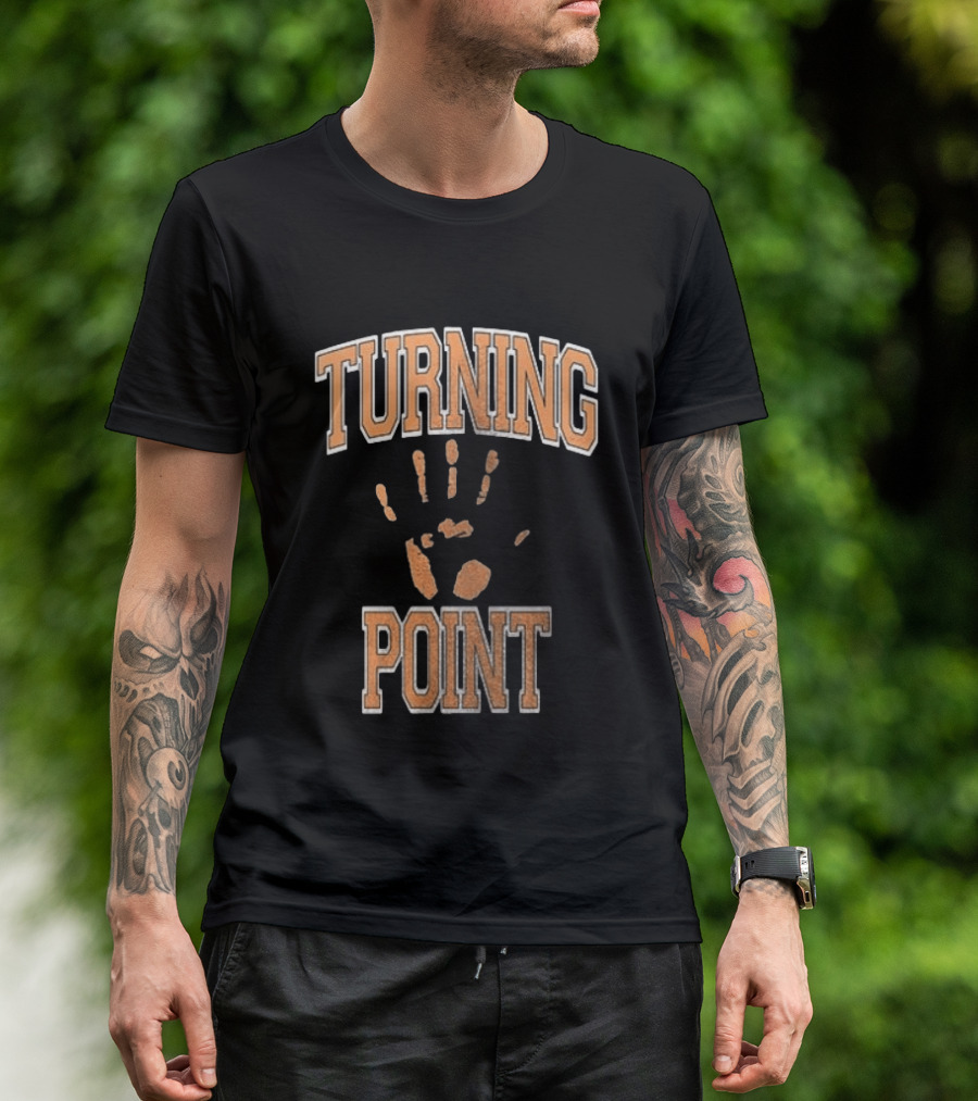 Turning Point Handprint Motivation Dawn Darkness T-Shirt
