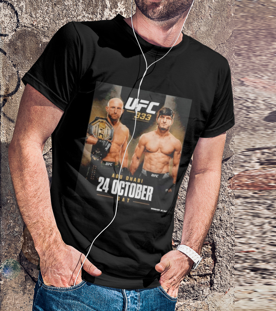 UFC 333 Alexander Volkanovski Vs Movsar Evloev 24 October Abu Dhabi Event T-Shirt