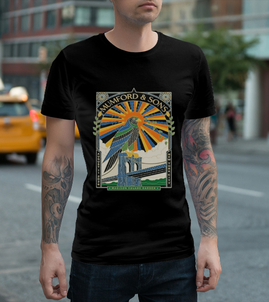 Mumford & Sons Madison Square Garden New York City August 11 2026 Event T-Shirt