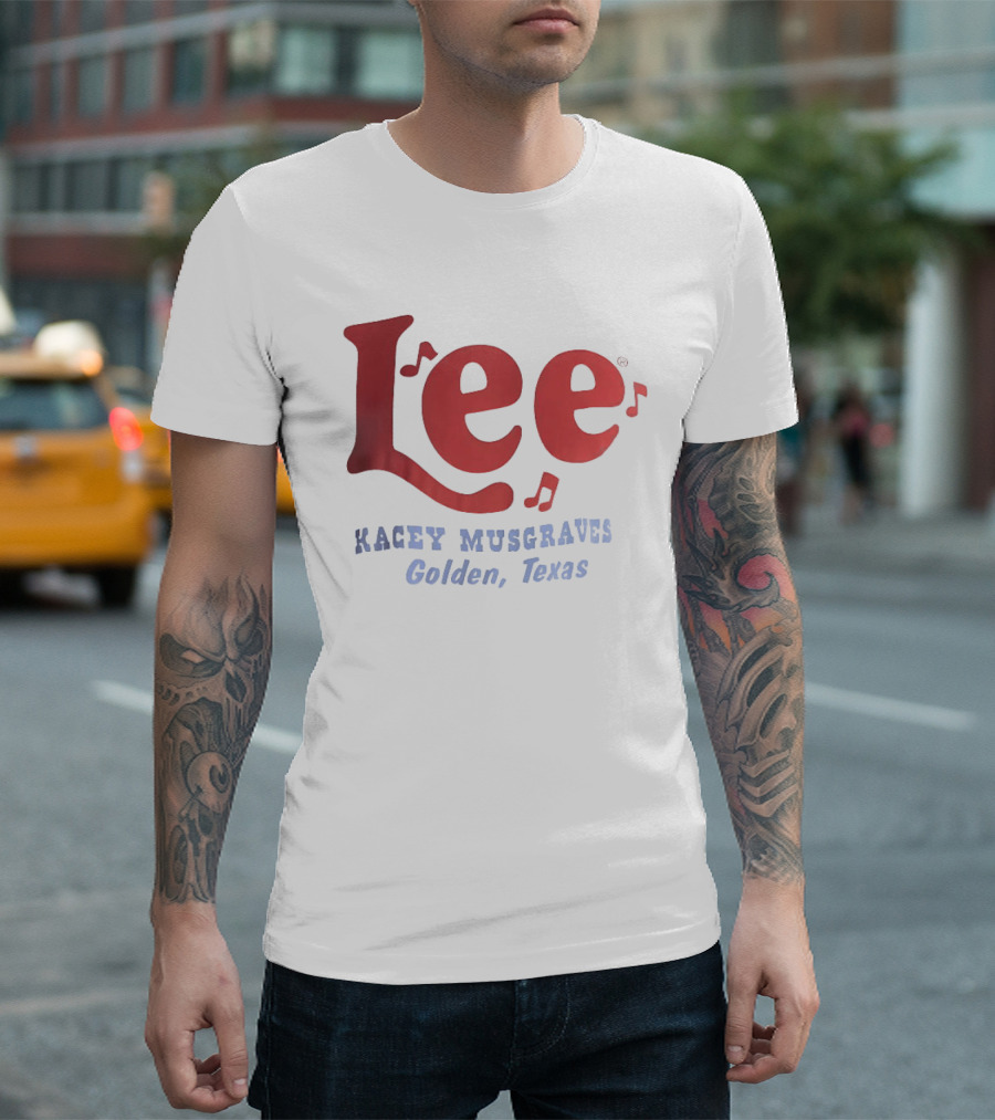 Lee Kacey Musgraves Golden Texas Music Notes T-Shirt