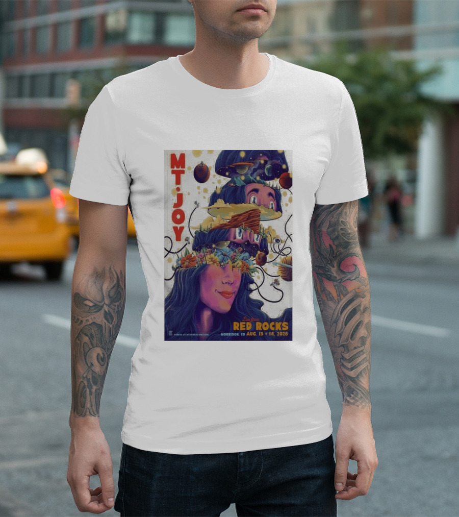 MT Joy Live At Red Rocks Morrison CO August 13 14 2026 S Tour T-Shirt