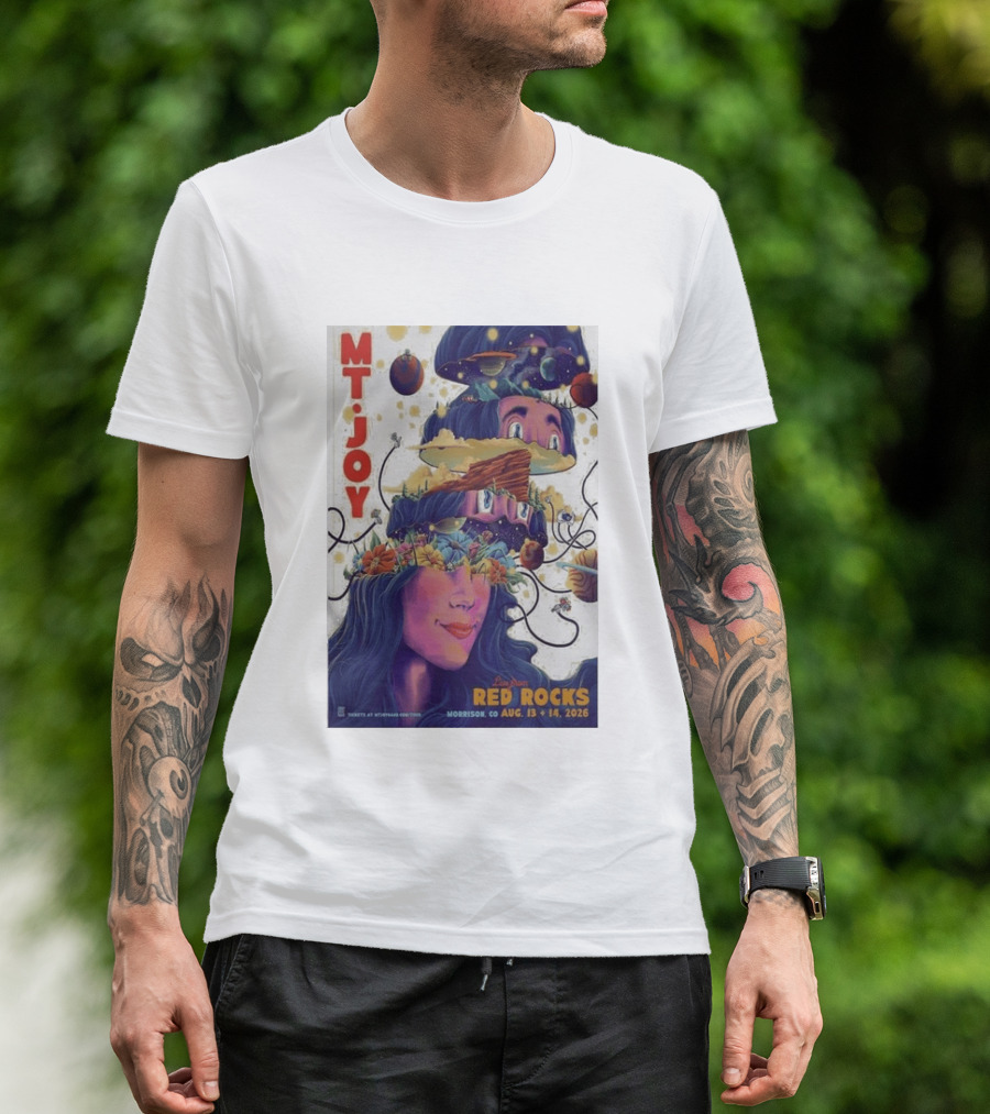 MT Joy Live At Red Rocks Morrison CO August 13 14 2026 S Tour T-Shirt