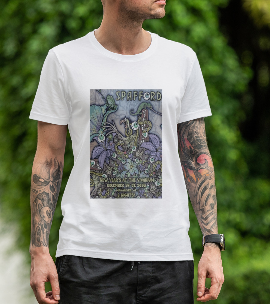 Spafford New Year’s At The Vivarium December 29 31 2026 Milwaukee WI 3 Nights T-Shirt