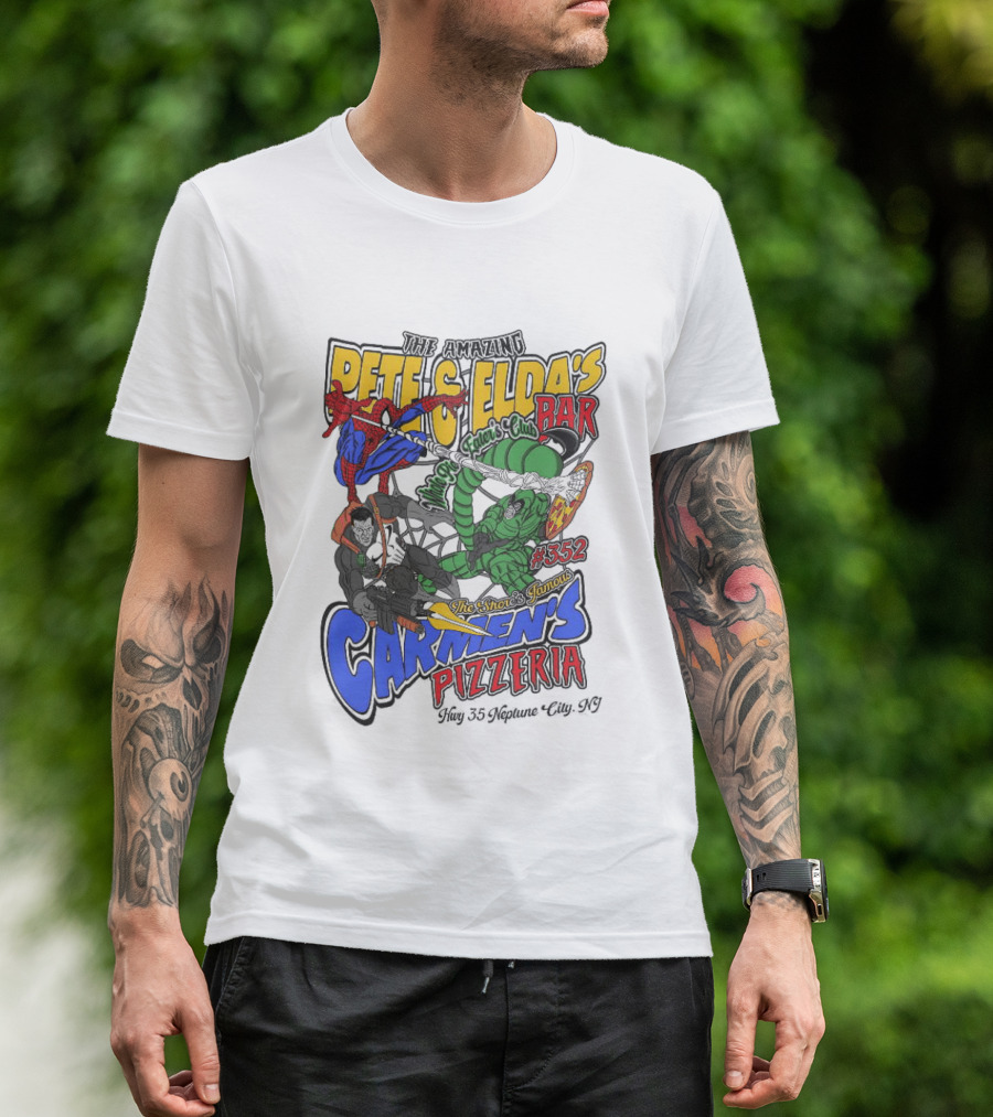 The Amazing Pete And Elda’s The Shore’s Famous Carmen’s Pizzeria T-Shirt