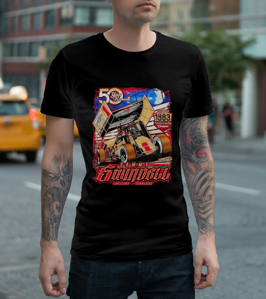 50 Years At Knoxville Sammy Swindell Sprint Car 1983 Nationals Champion Lakeland Tennessee T-Shirt
