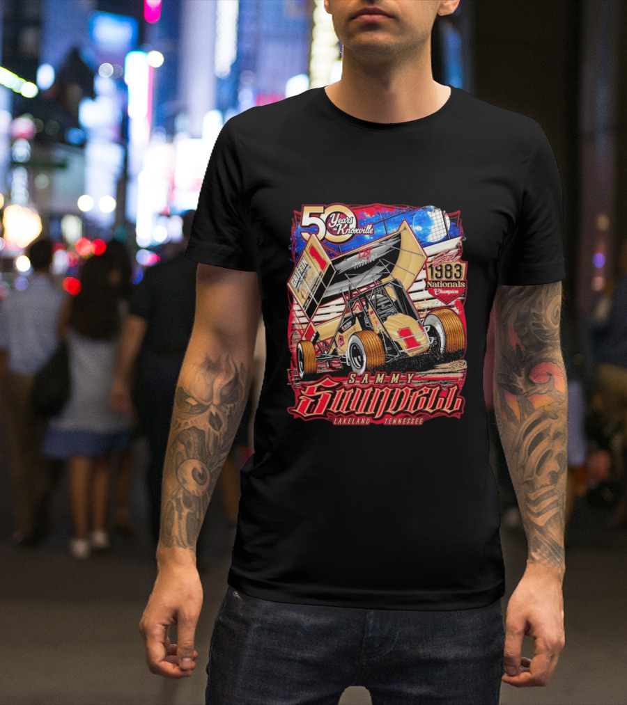 50 Years At Knoxville Sammy Swindell Sprint Car 1983 Nationals Champion Lakeland Tennessee T-Shirt