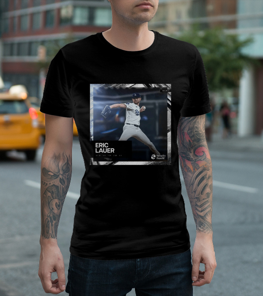 Eric Lauer Pitching Performance Dodgers Security Benefit T-Shirt