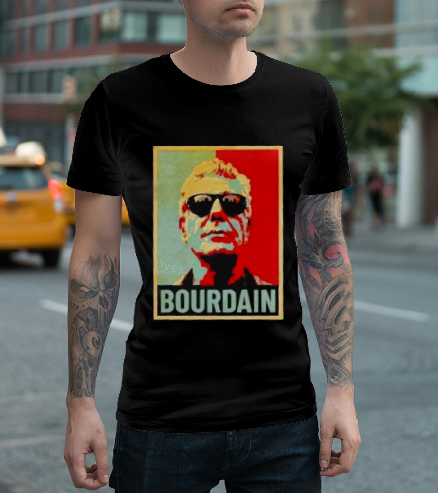 Bourdain Hope Iconic Style Image T-Shirt