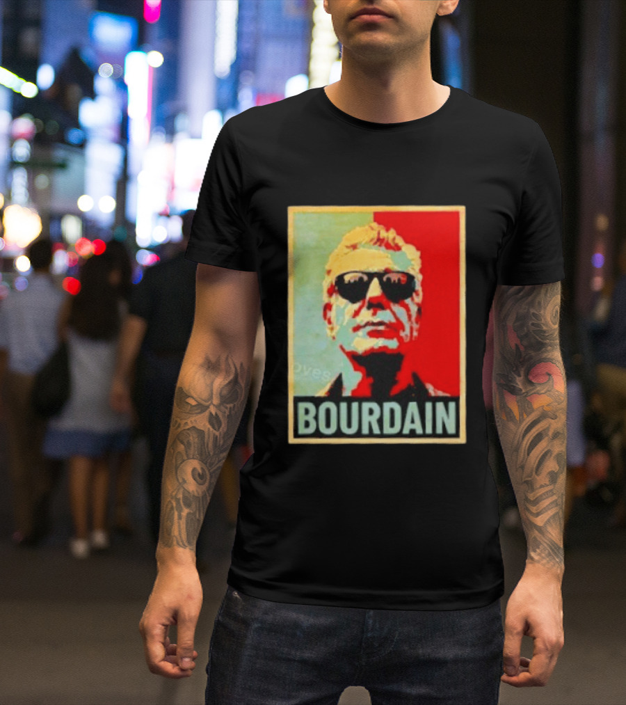 Bourdain Hope Iconic Style Image T-Shirt
