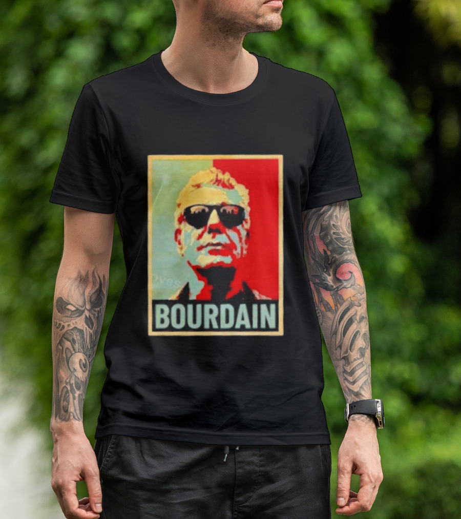 Bourdain Hope Iconic Style Image T-Shirt