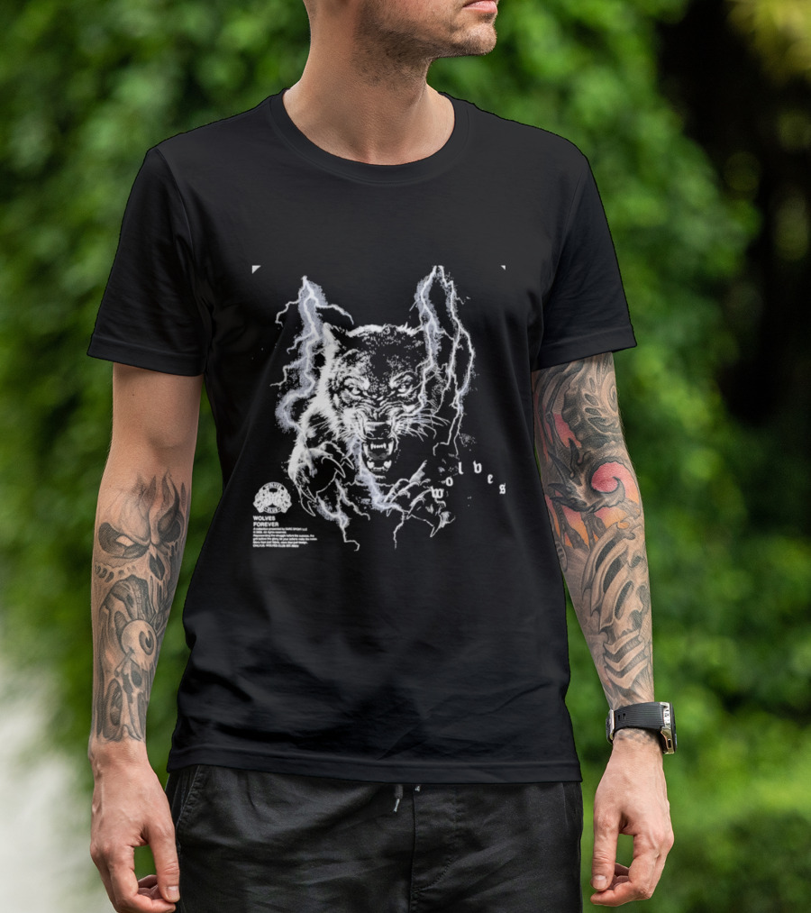 Darcsport Wolves Club Electric Lightning Wolf T-Shirt