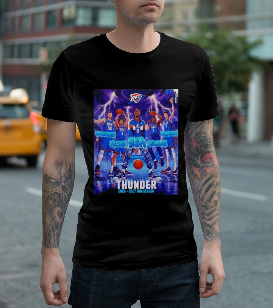 OKC Thunder 2026 2027 NBA Season SGA Hartenstein McCain Williams Holmgren T-Shirt