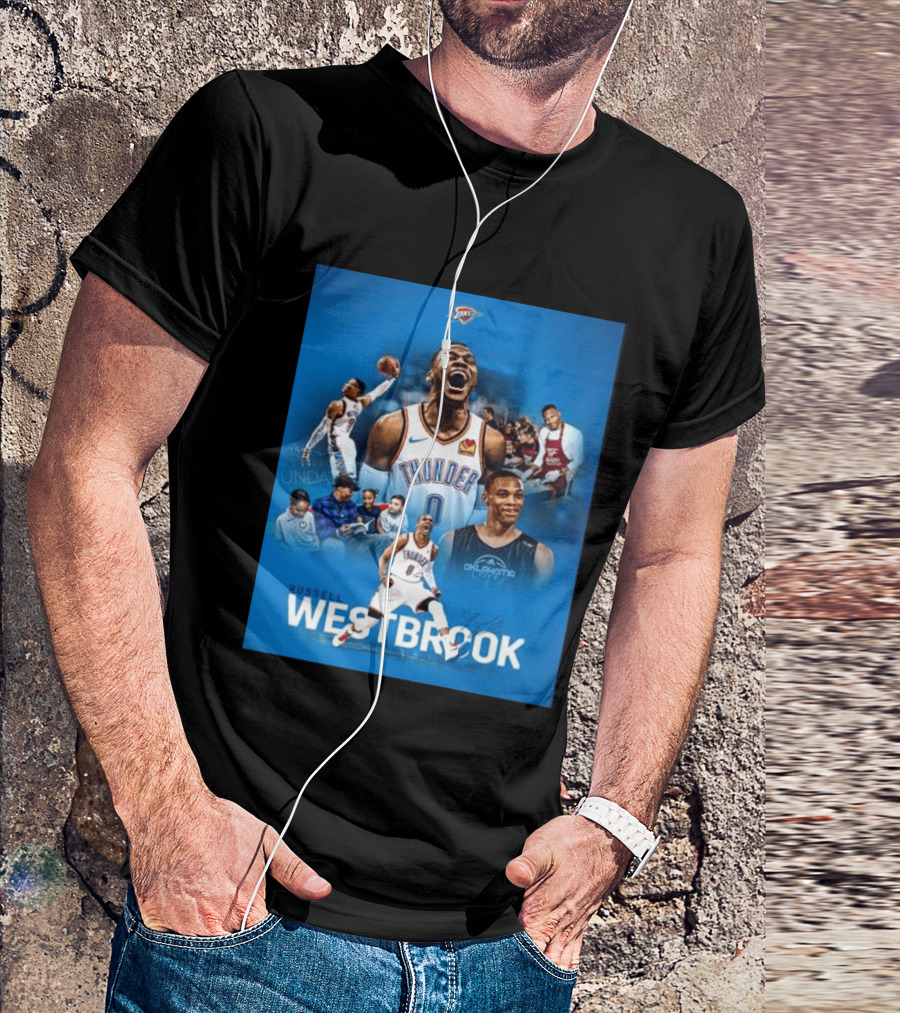 Russell Westbrook OKC Thunder Thank You For Everything Retirement T-Shirt