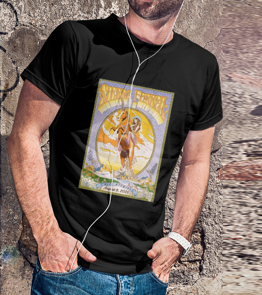 Sierra Ferrell August 9 2026 Alta Wyoming Grand Targhee Bluegrass Festival Tour Horse And Woman T-Shirt