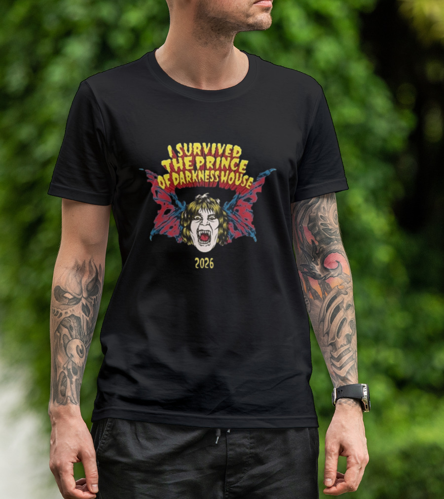 I Survived The Prince Of Darkness House 2025 Bat T-Shirt