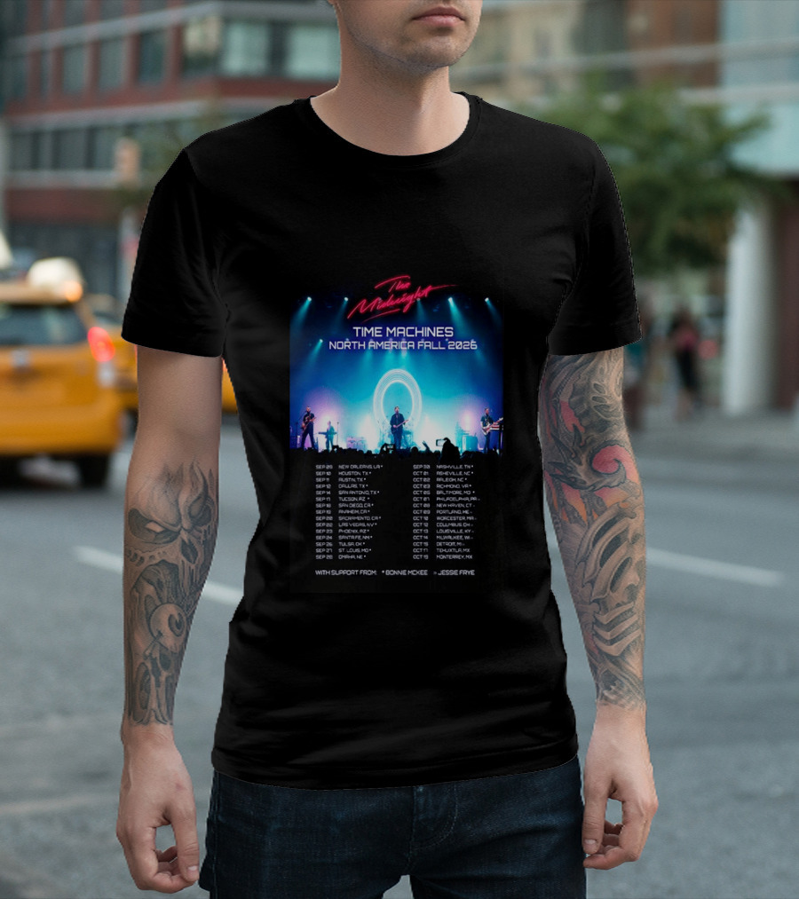 The Midnight Time Machines Tour North America Fall 2026 T-Shirt