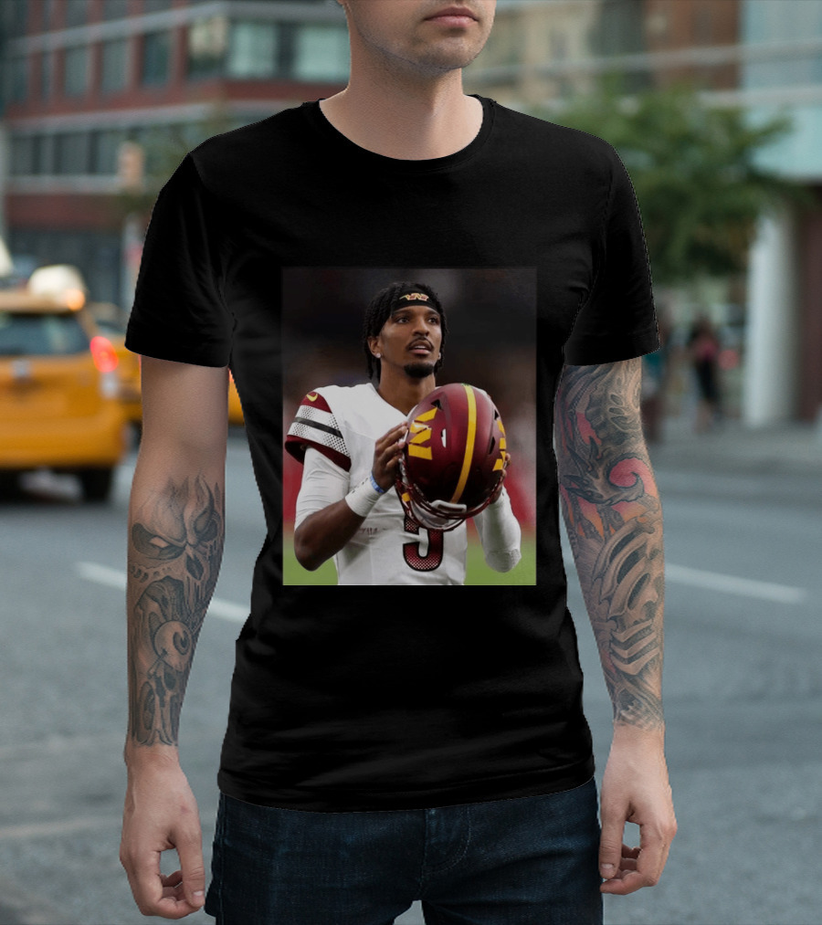 Washington Commanders Quarterback Jayden Daniels Football Player Sports T-Shirt