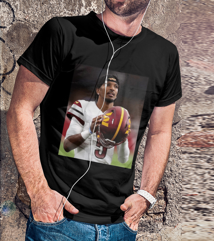 Washington Commanders Quarterback Jayden Daniels Football Player Sports T-Shirt