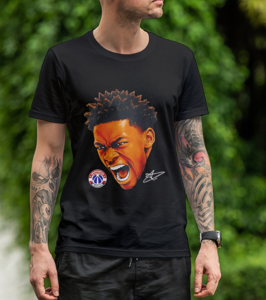 Washington Wizards Player Intense Expression NBA Basketball T-Shirt