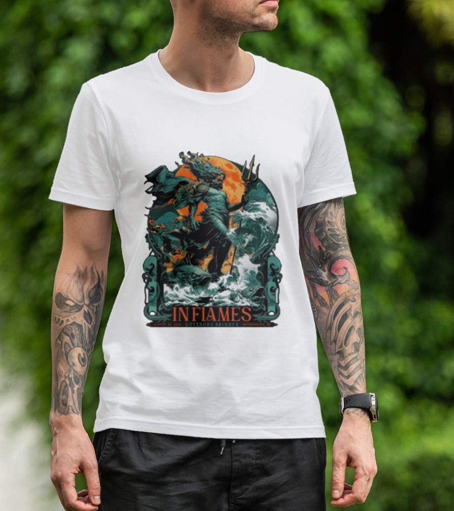 In Flames August 31 2026 Göteborg Brinner Sweden Show T-Shirt