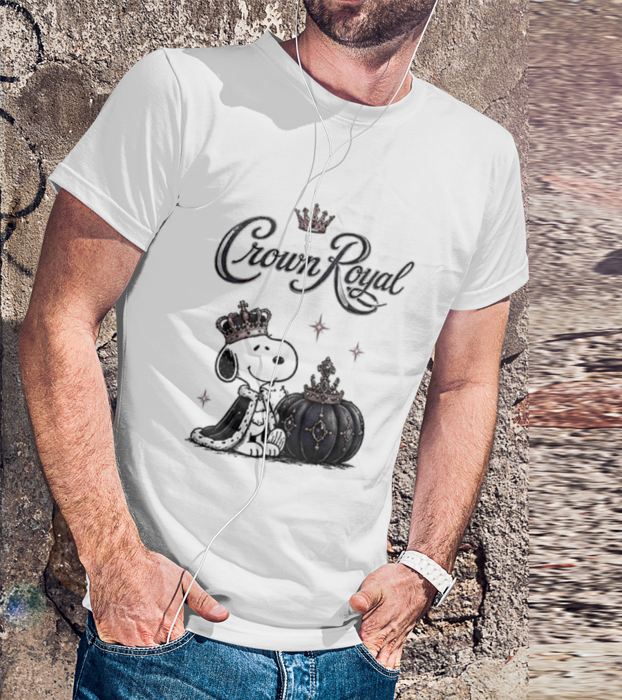 Peanuts Snoopy Crown Royal Boos Only With Crown And Royal T-Shirt