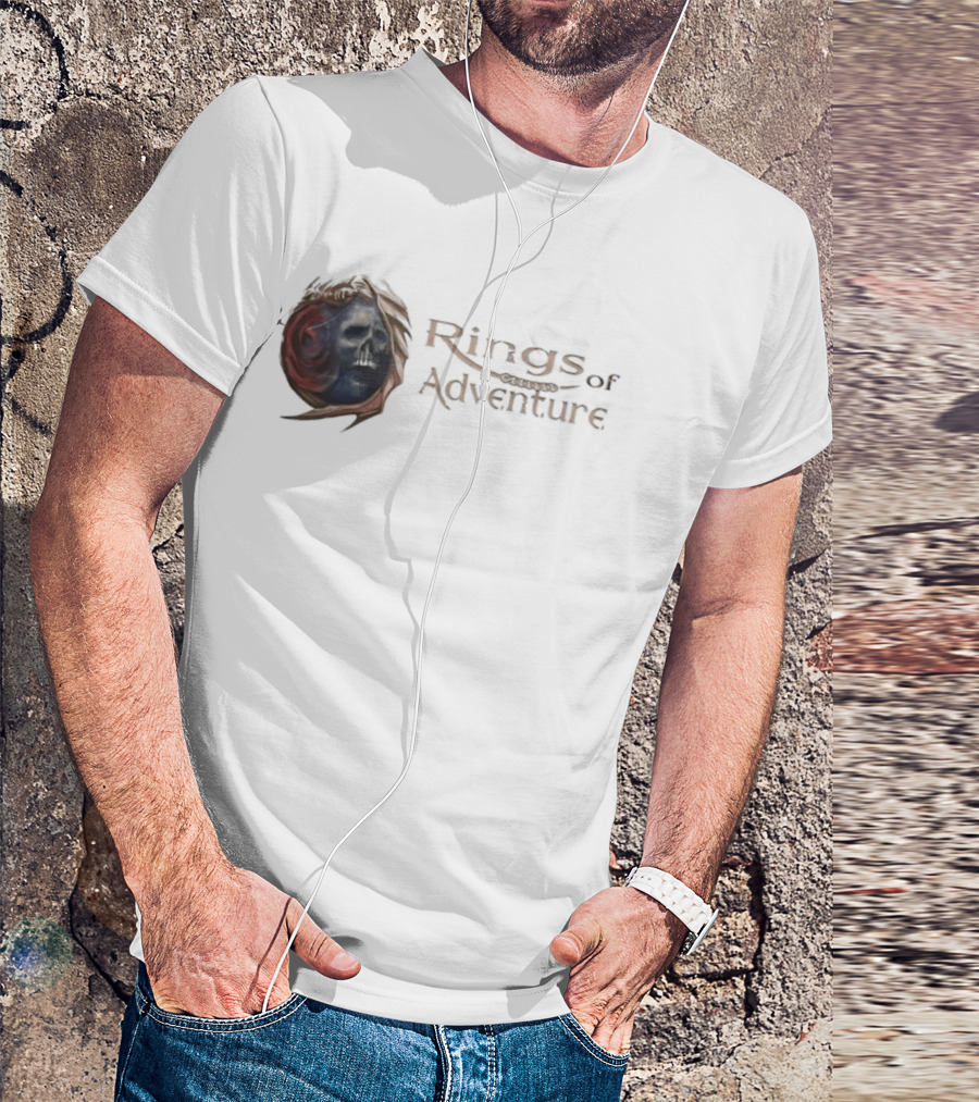 Rings Of Adventure Skull Fantasy T-Shirt