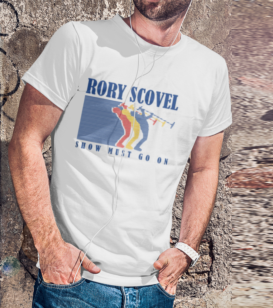 Rory Scovel Show Must Go On Colorful Trumpet Players T-Shirt