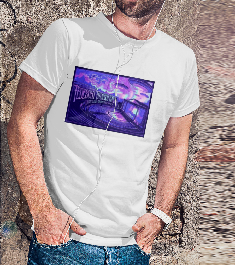 Tedeschi Trucks Band Greek Theatre Berkeley August 12 2026 Concert With UFOs And Neon Lights T-Shirt