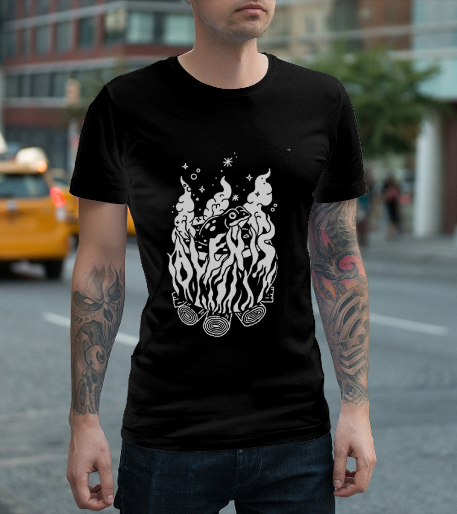 Alexisonfire Crisis 2026 Exclusive Tour 20 Years Anniversary Burning Log T-Shirt
