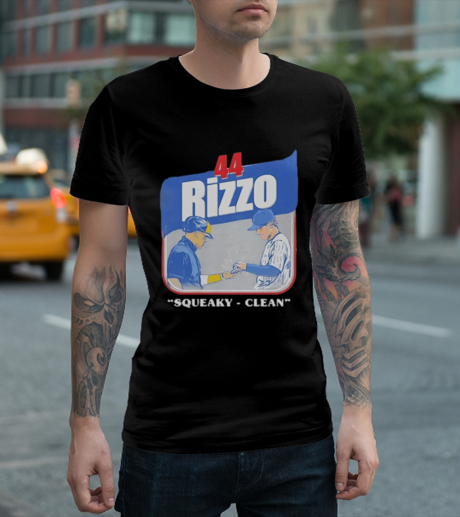 Anthony Rizzo 44 Squeaky Clean Baseball Exchange T-Shirt