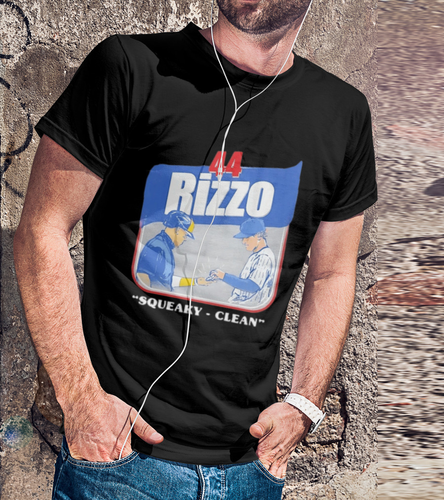 Anthony Rizzo 44 Squeaky Clean Baseball Exchange T-Shirt