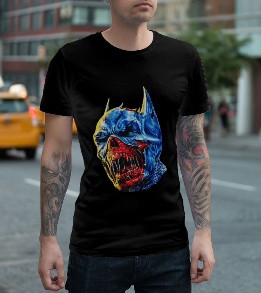 Batman DCeased Zombie Skull DC Comics Villainous Visage T-Shirt