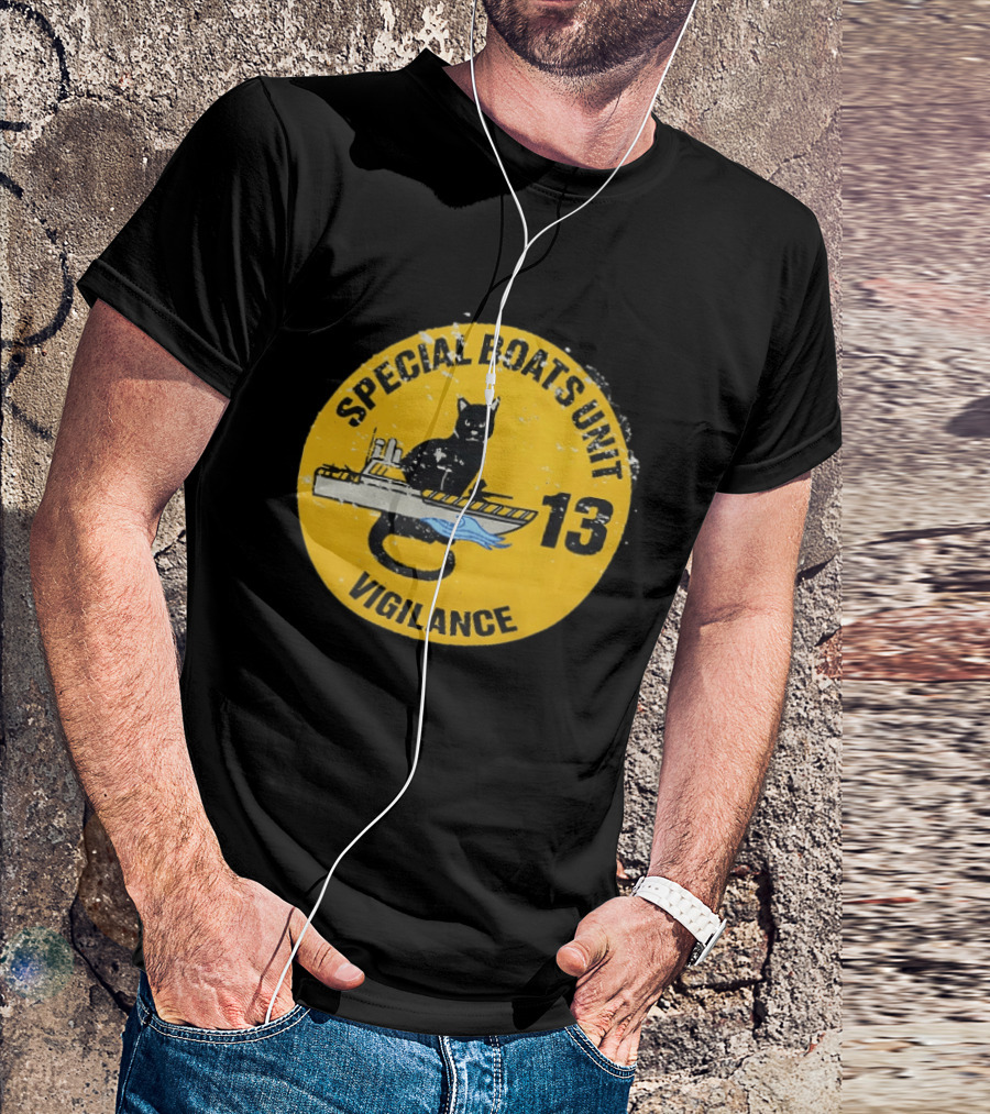 Special Boats Unit 13 Black Cat Vigilance T-Shirt