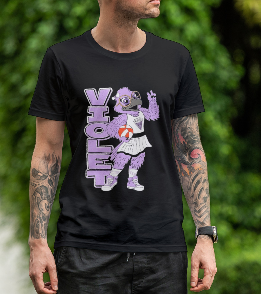 Golden State Valkyries Oaklandish Violet Mascot Basketball T-Shirt
