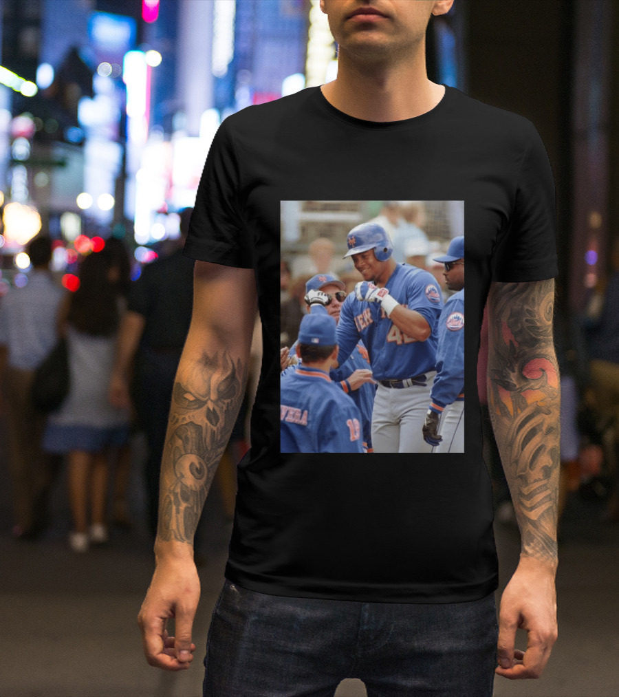 New York Mets Butch Huskey No. 42 MLB Legend T-Shirt