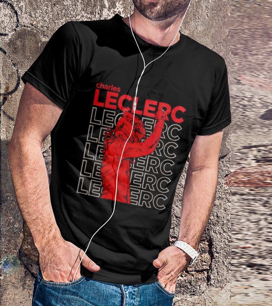 Charles Leclerc Formula 1 Racing Champion Red T-Shirt