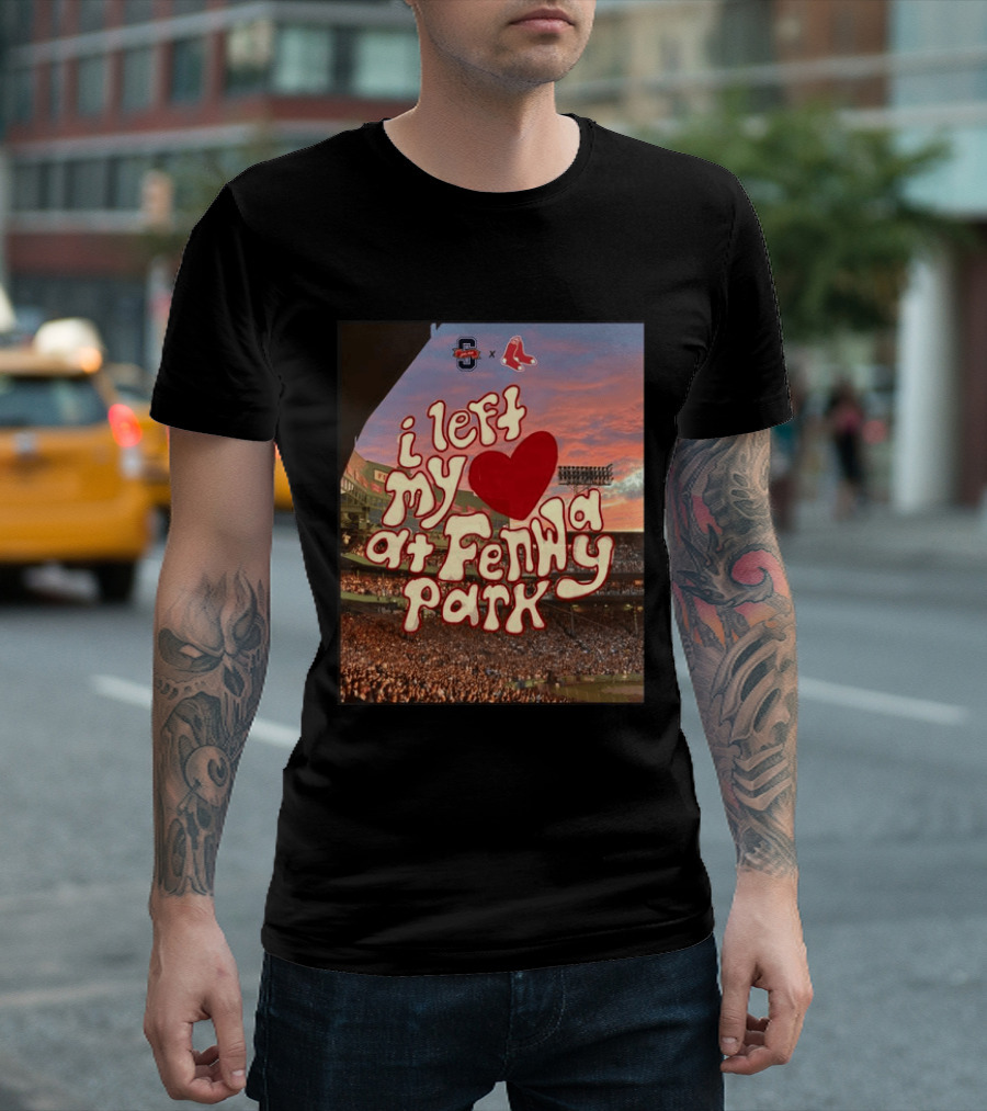 Cleveland Guardians Boston Red Sox I Left My Heart At Fenway Park T-Shirt