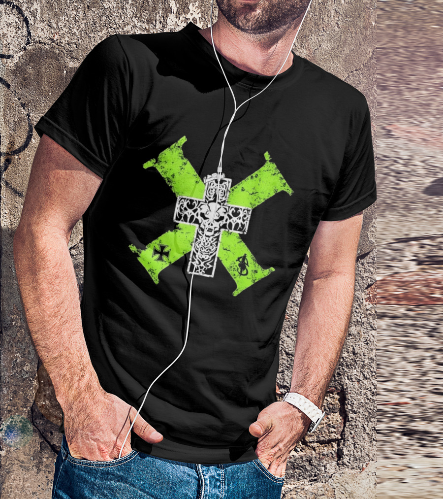 D Generation X Distressed Skull Cross DX WWE Wrestling T-Shirt