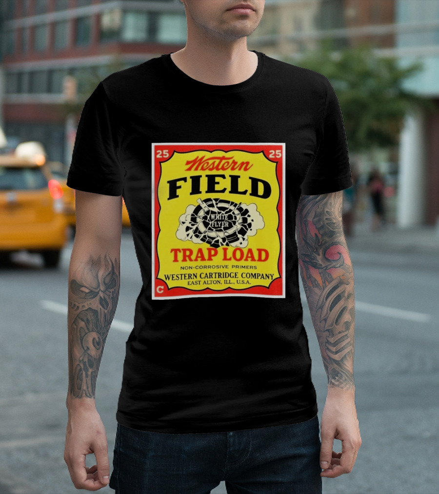 Western Field White Flyer Trap Load Western Cartridge Company East Alton USA T-Shirt