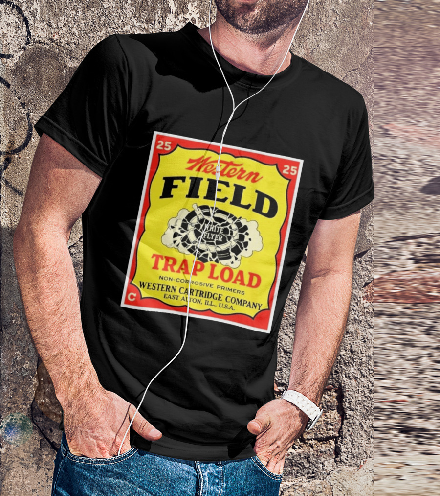 Western Field White Flyer Trap Load Western Cartridge Company East Alton USA T-Shirt