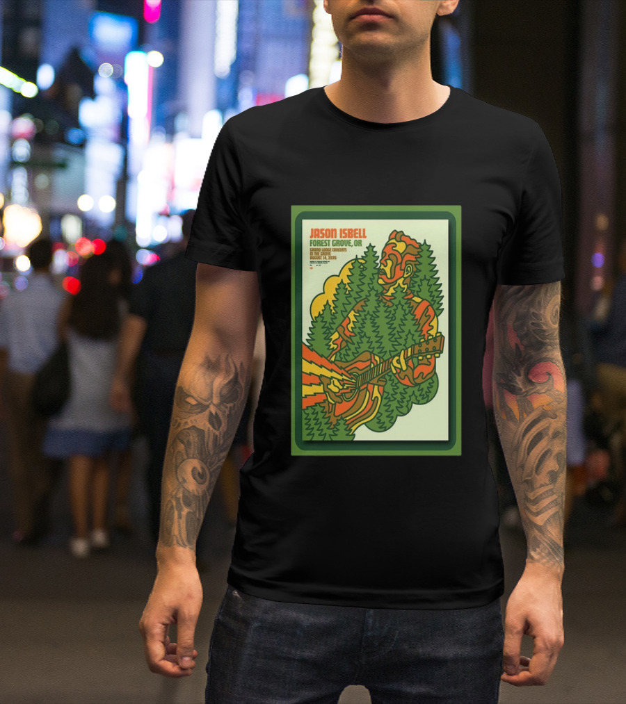 Jason Isbell Forest Grove OR Grand Lodge Concerts Aug 14 2026 T-Shirt