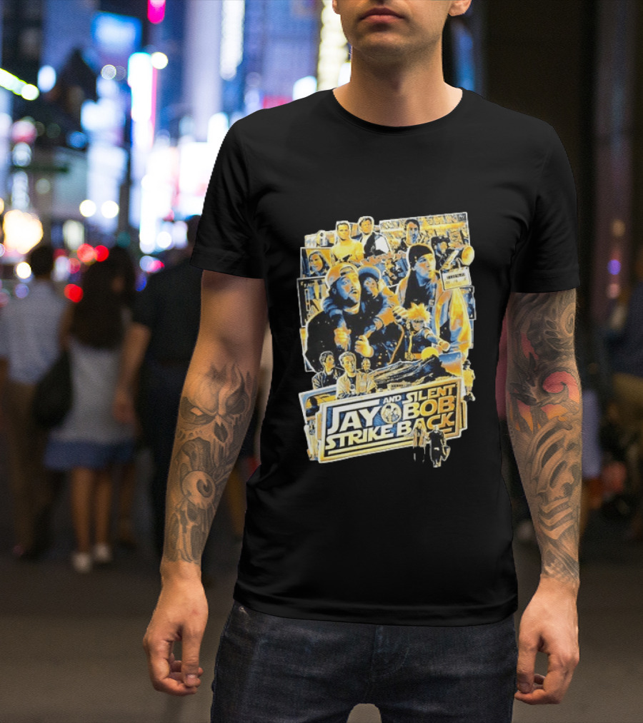 Jay And Silent Bob Strike Back Movie Collage Kevin Smith T-Shirt