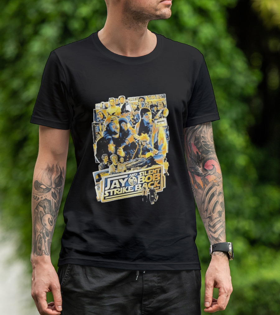Jay And Silent Bob Strike Back Movie Collage Kevin Smith T-Shirt